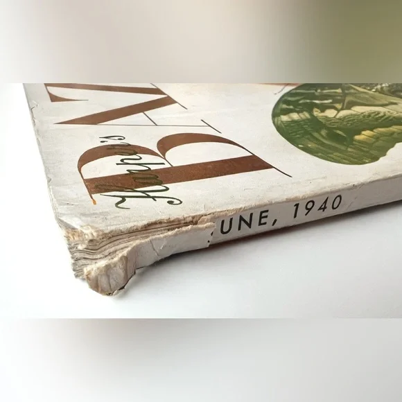 Harper’s Bazaar June 1940 Vintage Magazine – Surrealist Cover, Fashion & Ads - Picture 3 of 16